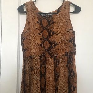 Snake Print Maxi Dress